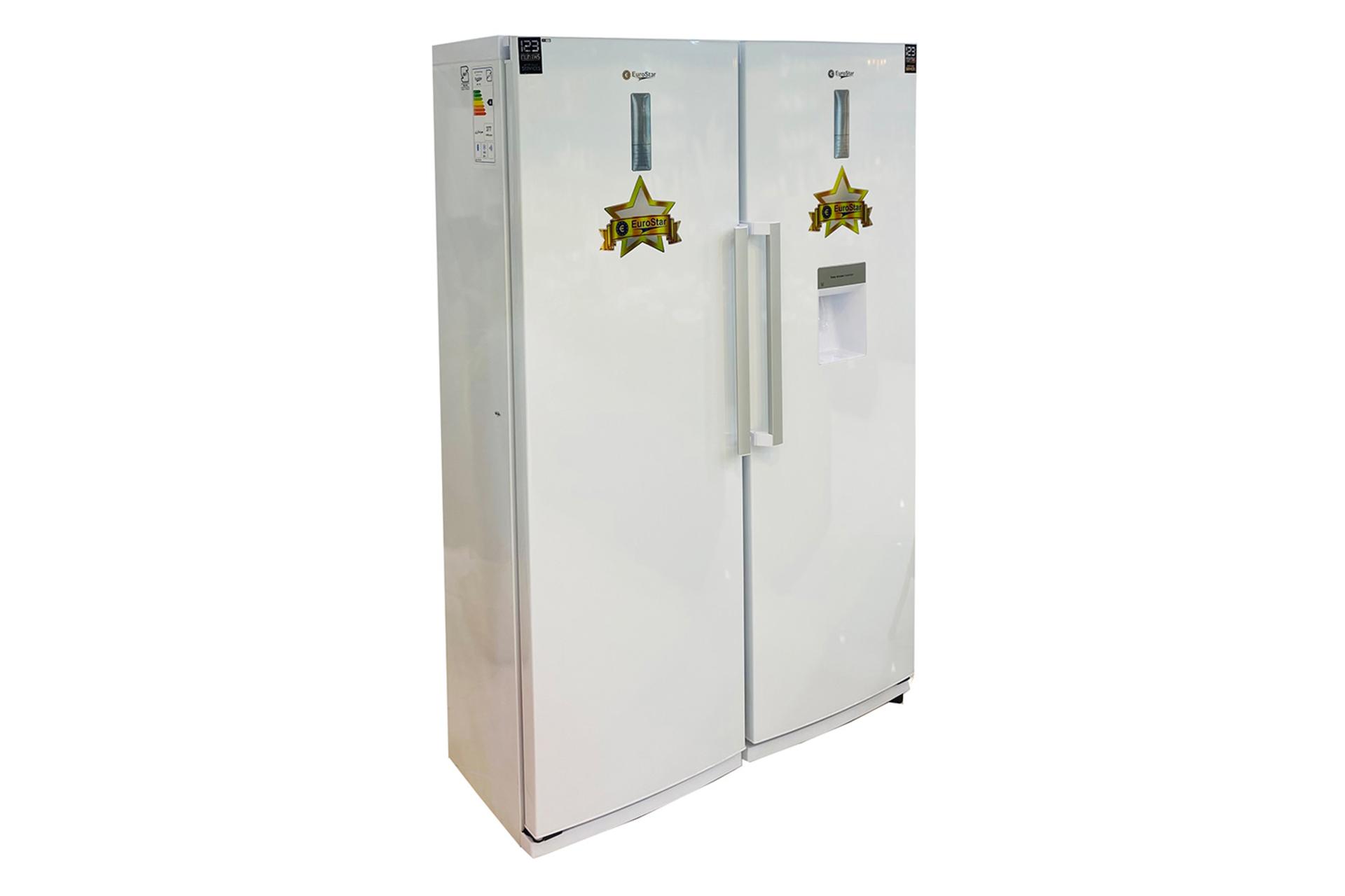 یخچال فریزر یورو استار EuroStar ENR1760W ENF1760W نمای چپ