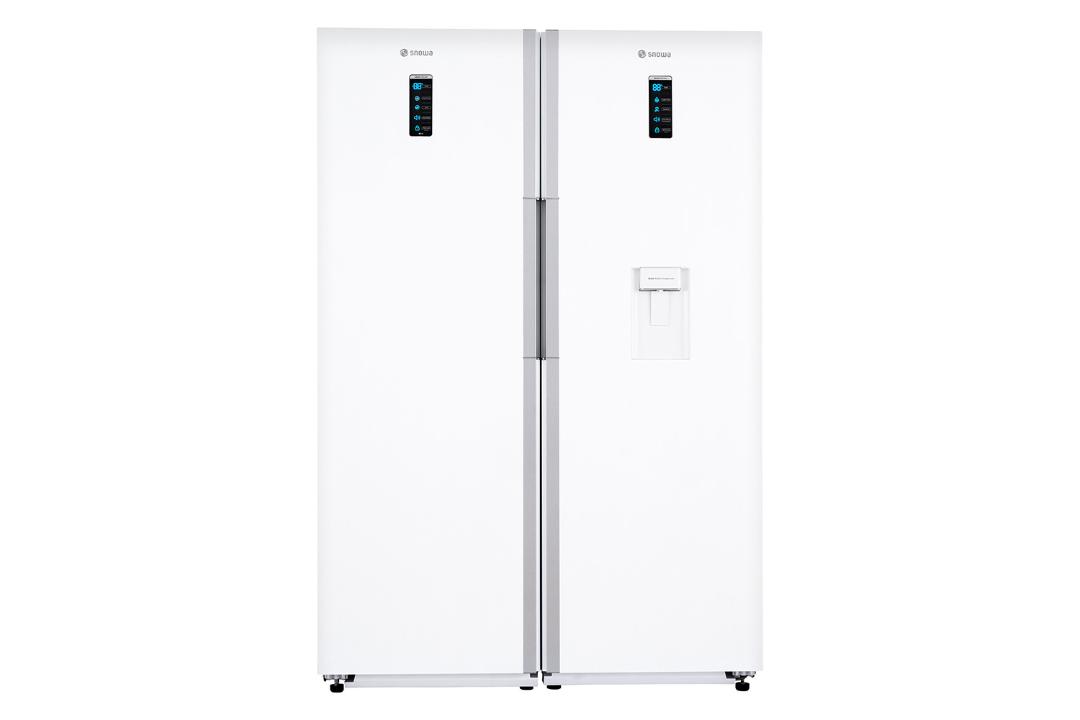 یخچال فریزر دوقلو اسنوا Snowa SN6-1219 SN5-1219 نمای جلو رنگ سفید