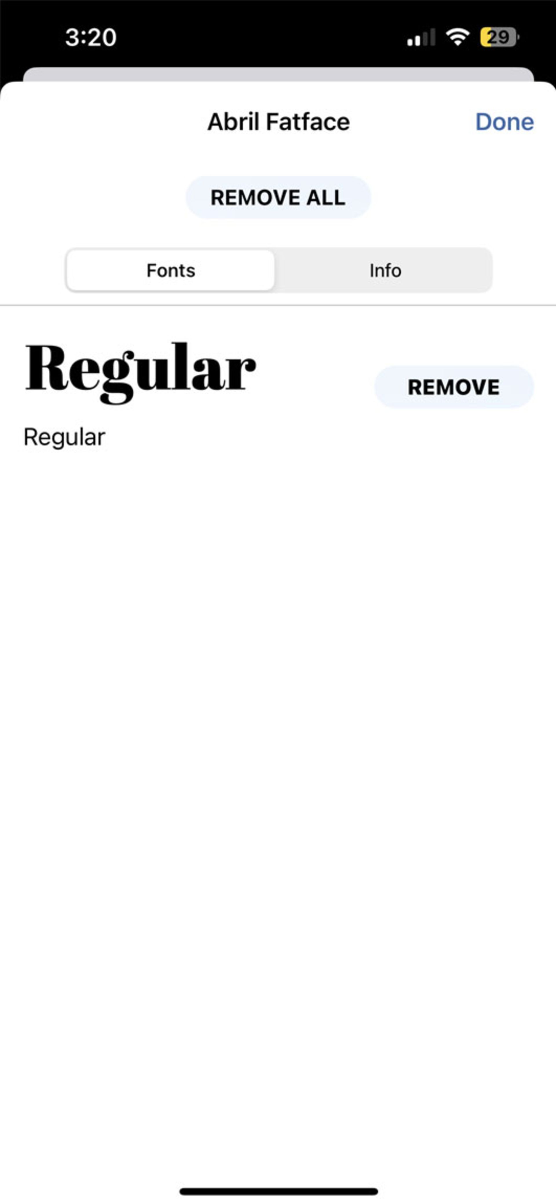 نصب فونت Regular