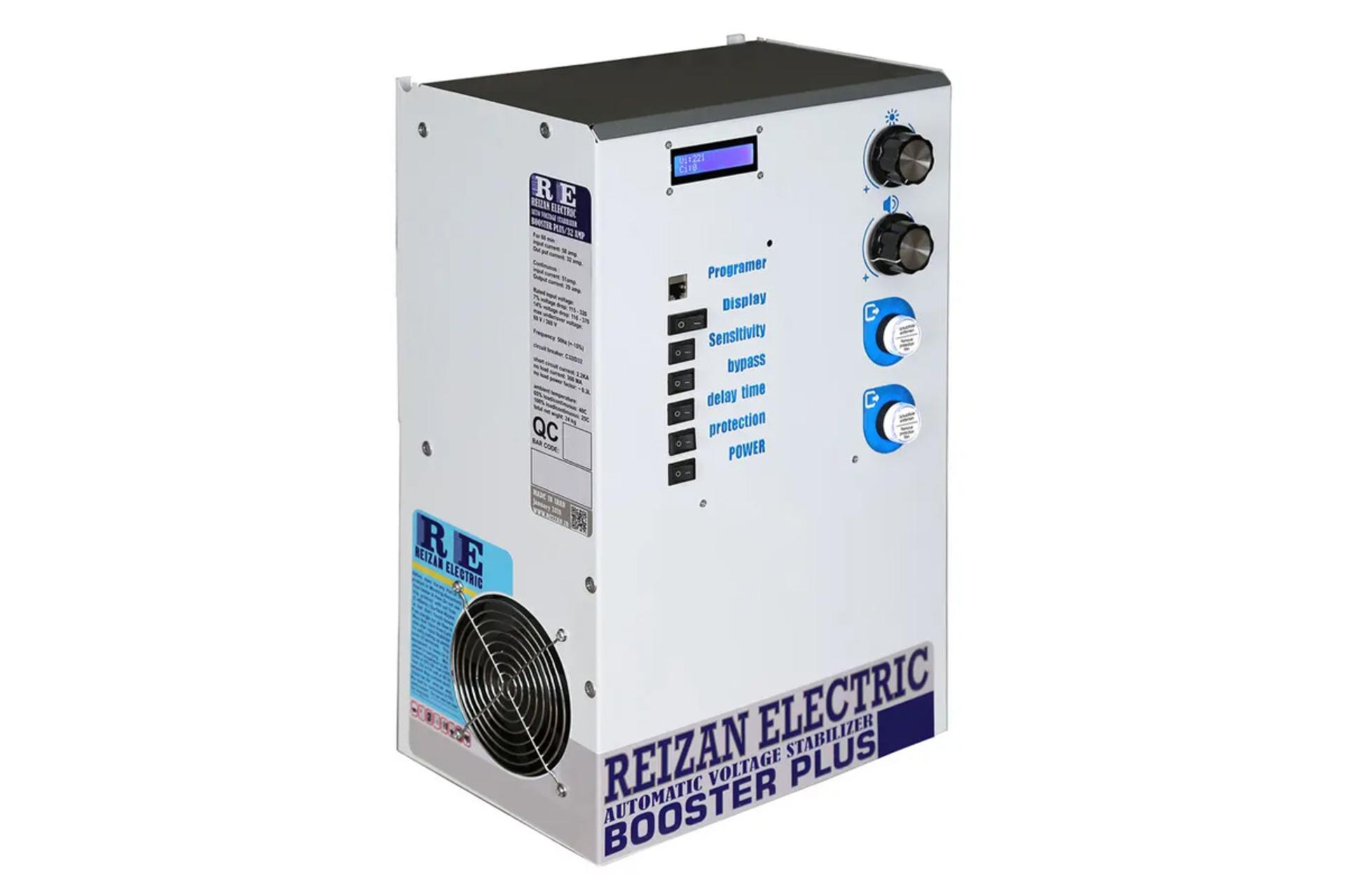نمای سمت چپv استابلایزر ریزان الکتریک مدل بوستر پلاس 15KVA تیپ B