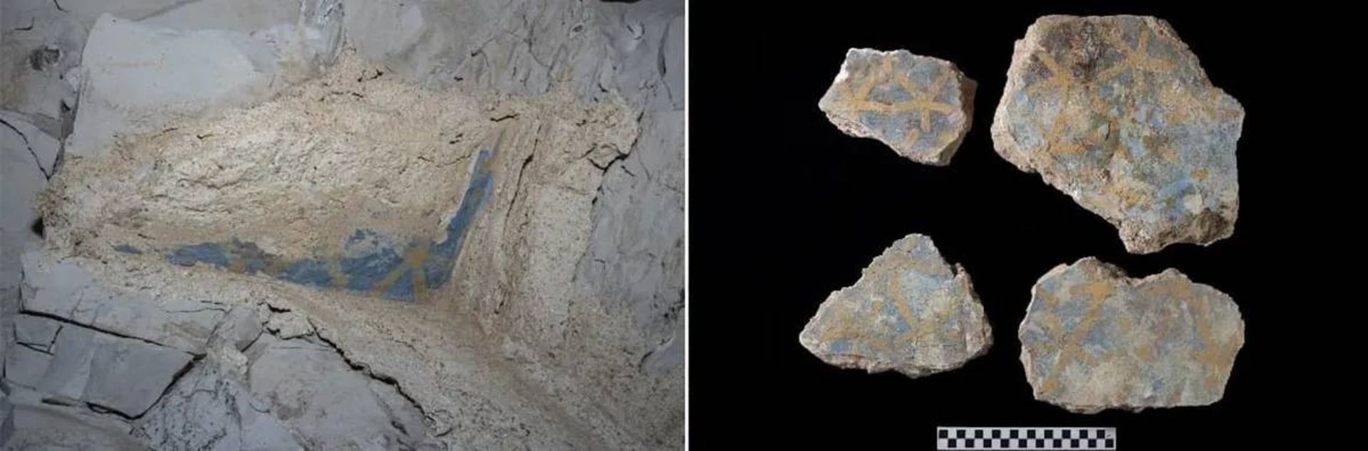 بقایای تزئیات مقبره تحوتموس دوم