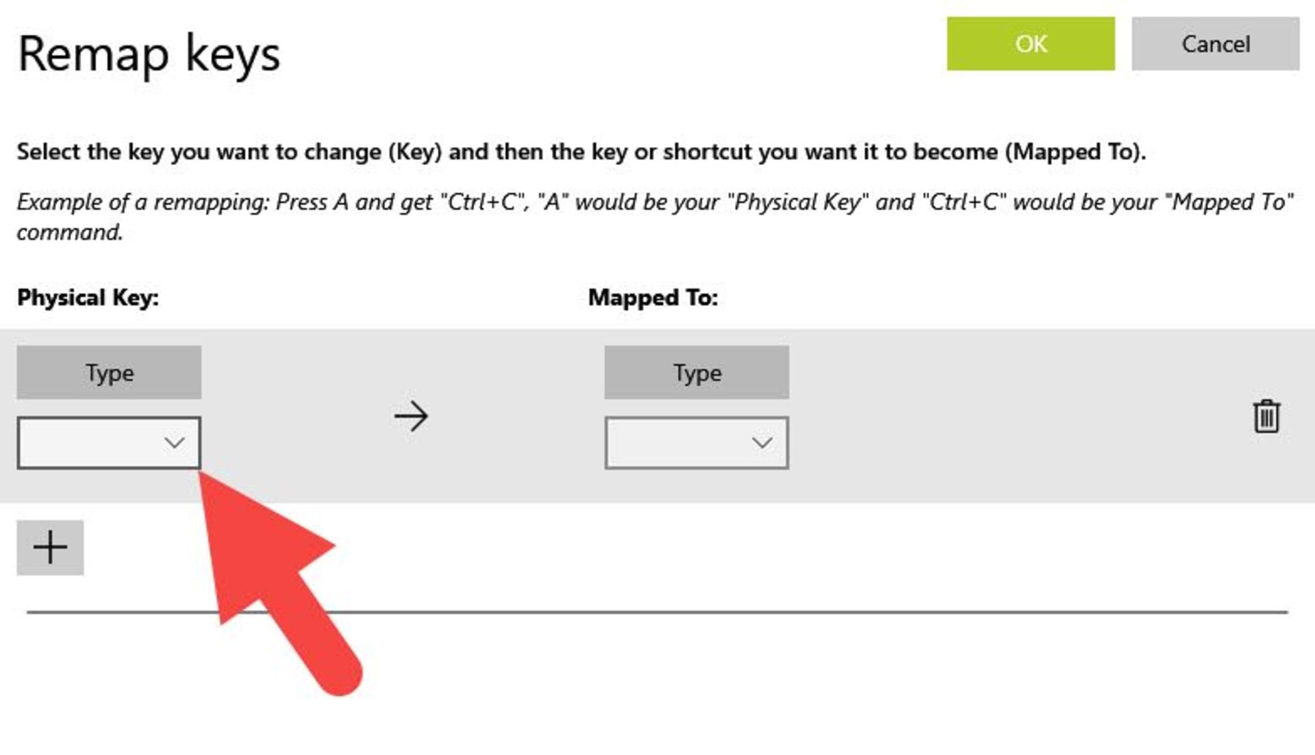 تغییر عملکرد کلید کیبورد در PowerToys