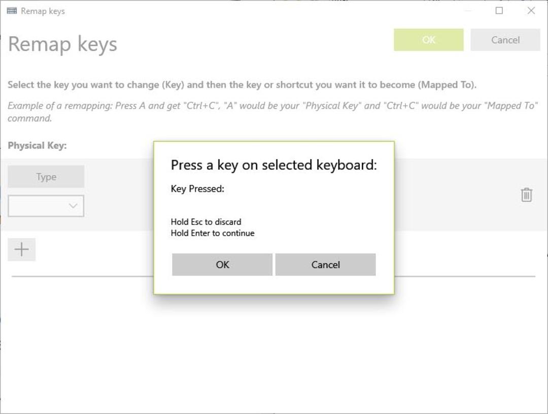 تغییر عملکرد کلید کیبورد در PowerToys