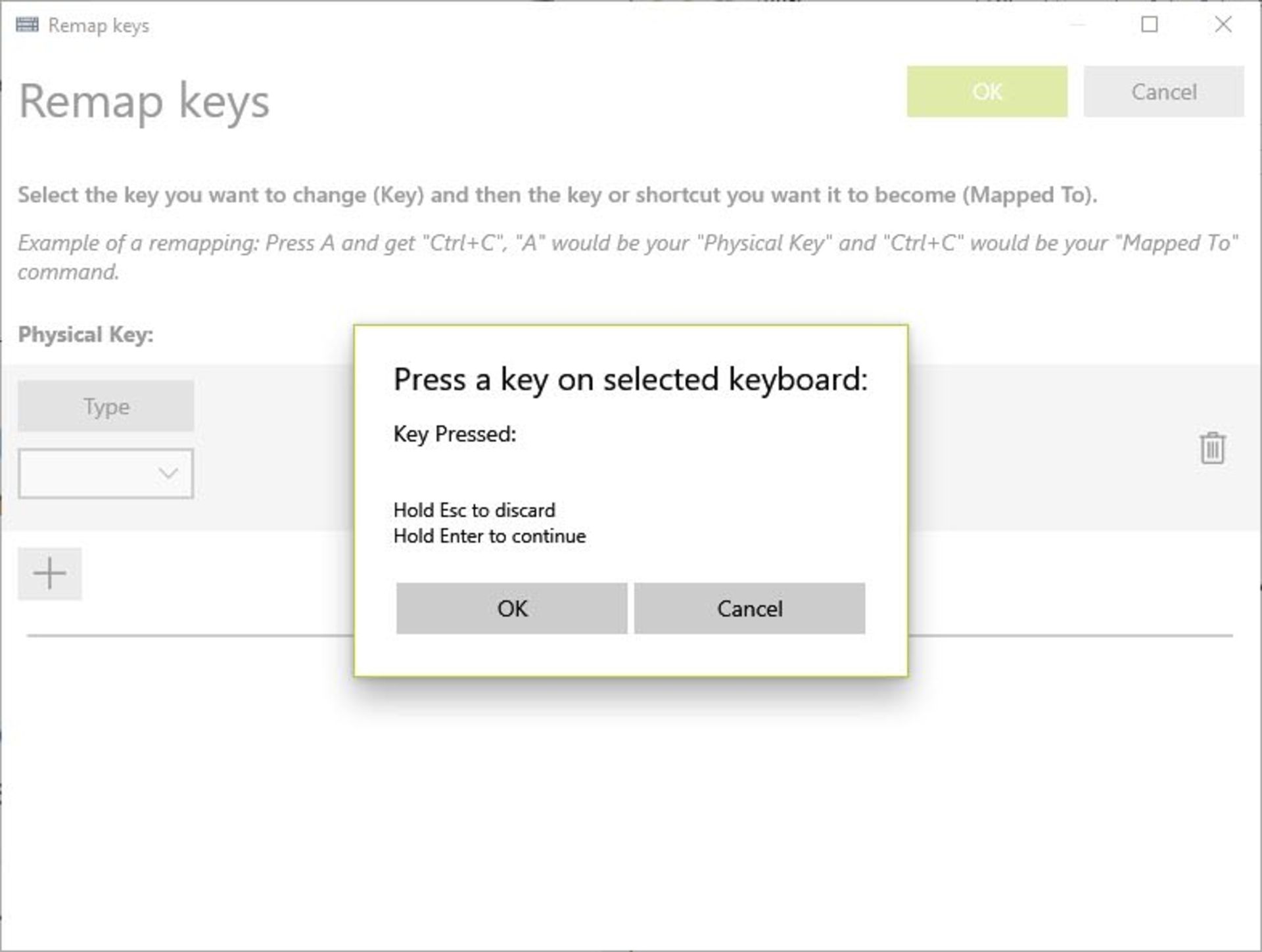 تغییر عملکرد کلید کیبورد در PowerToys
