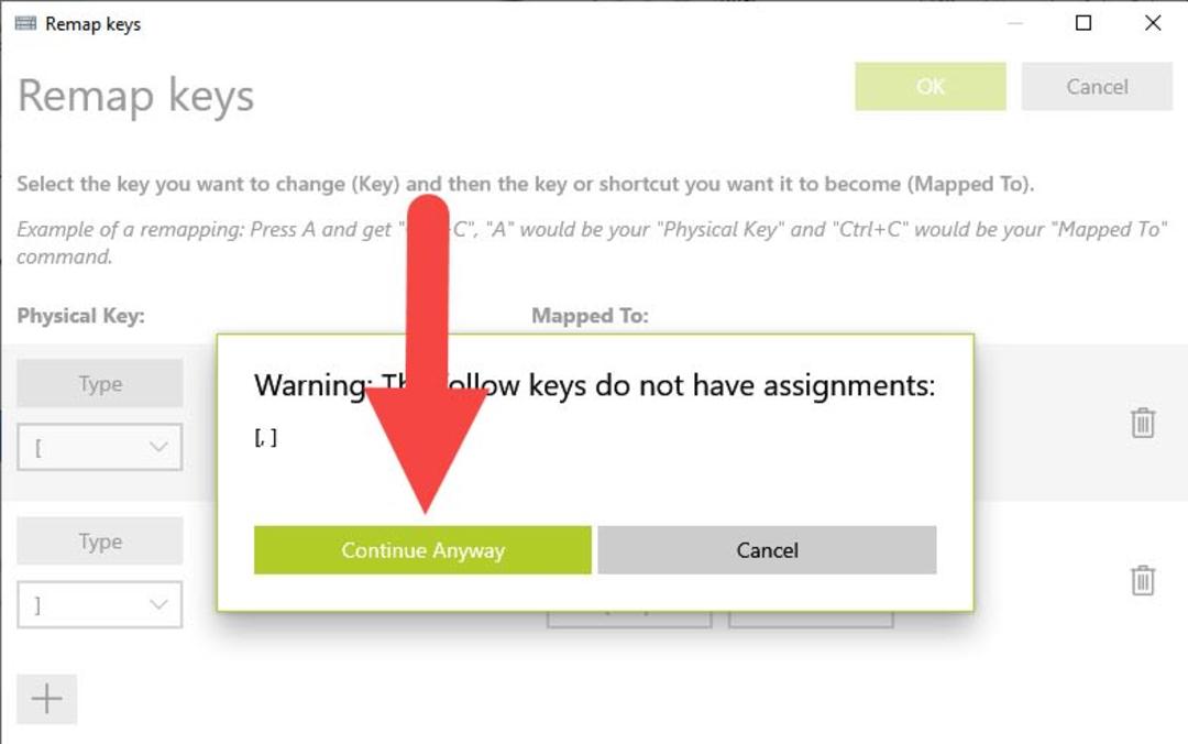 تغییر عملکرد کلید کیبورد در PowerToys
