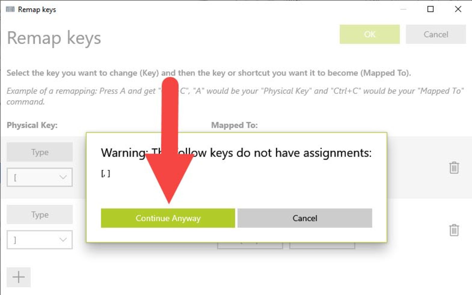 تغییر عملکرد کلید کیبورد در PowerToys