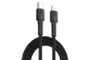 کابل شارژ USB ریمکس Type-C به Lightning مدل RC-C056 با طول 1 متر رنگ مشکی