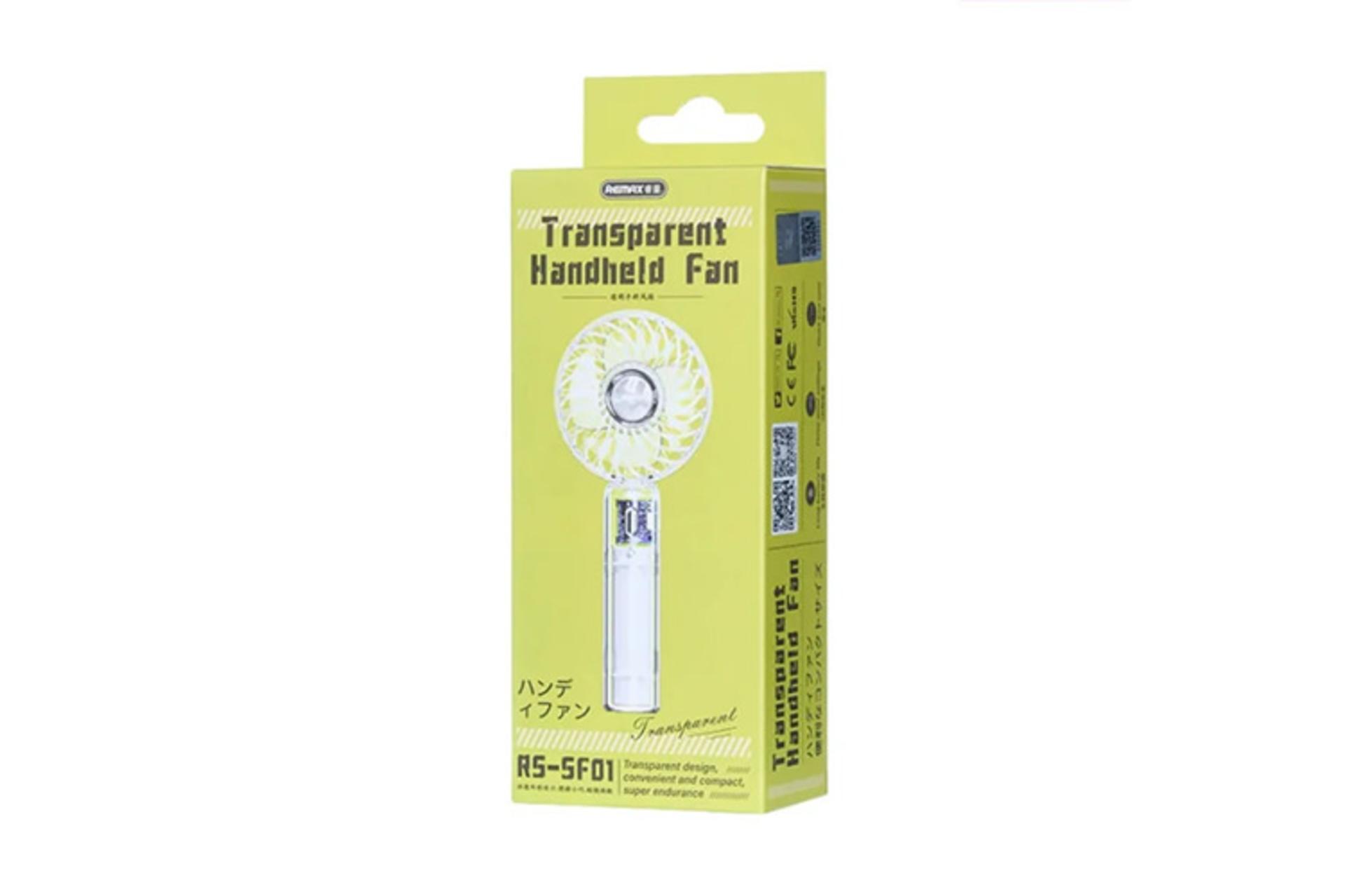 پنکه رومیزی ریمکس Remax RS-SF01 نمای بسته بندی