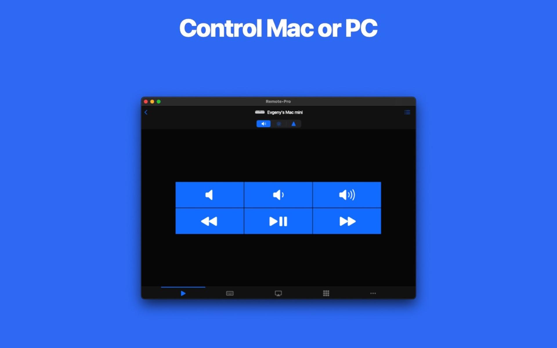 اپلیکیشن Remote, Mouse & Keyboard Pro در مک