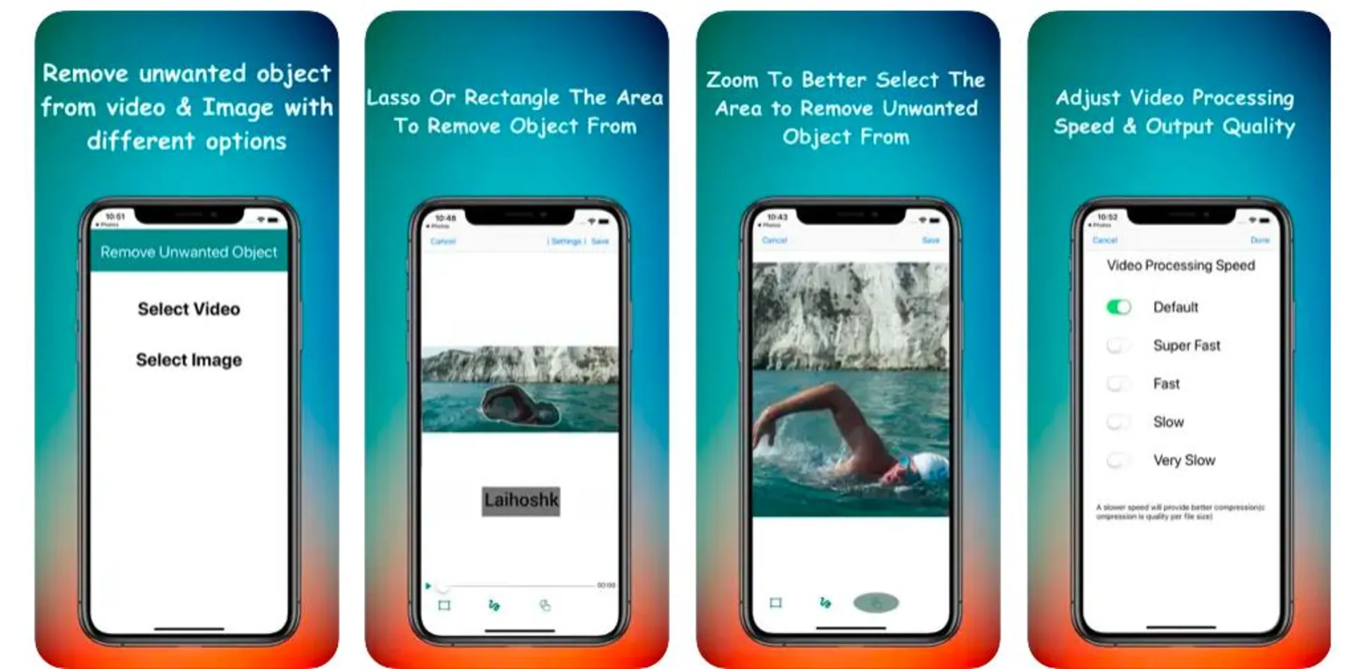 برنامه Remove Unwanted Object برای حذف متن از ویدیو