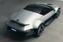 خودرو مفهومی رنو آلپاین (Renault Alpine) با بدنه نقره‌ای و طراحی اسپرت