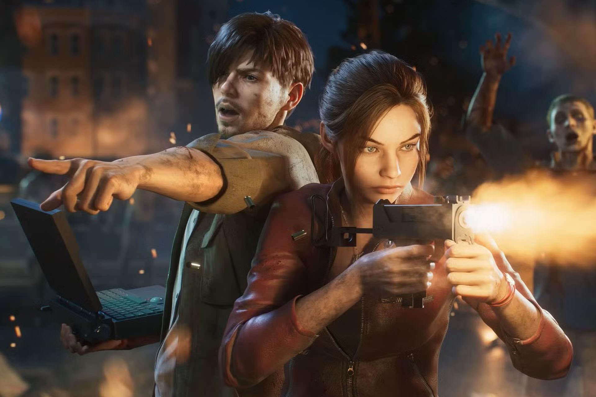 شخصیت های بازی Resident Evil Survival Unit در حال مبارزه با زامبی‌ها