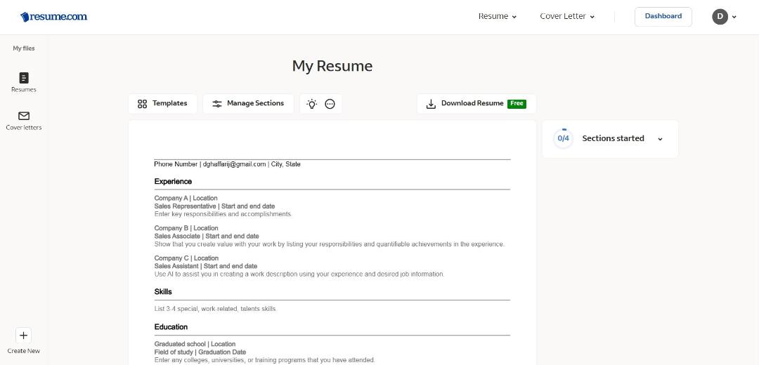 وب‌سایت resume.com