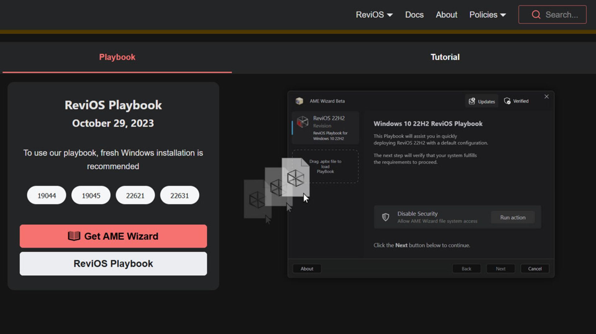 دانلود ReviOS Playbook