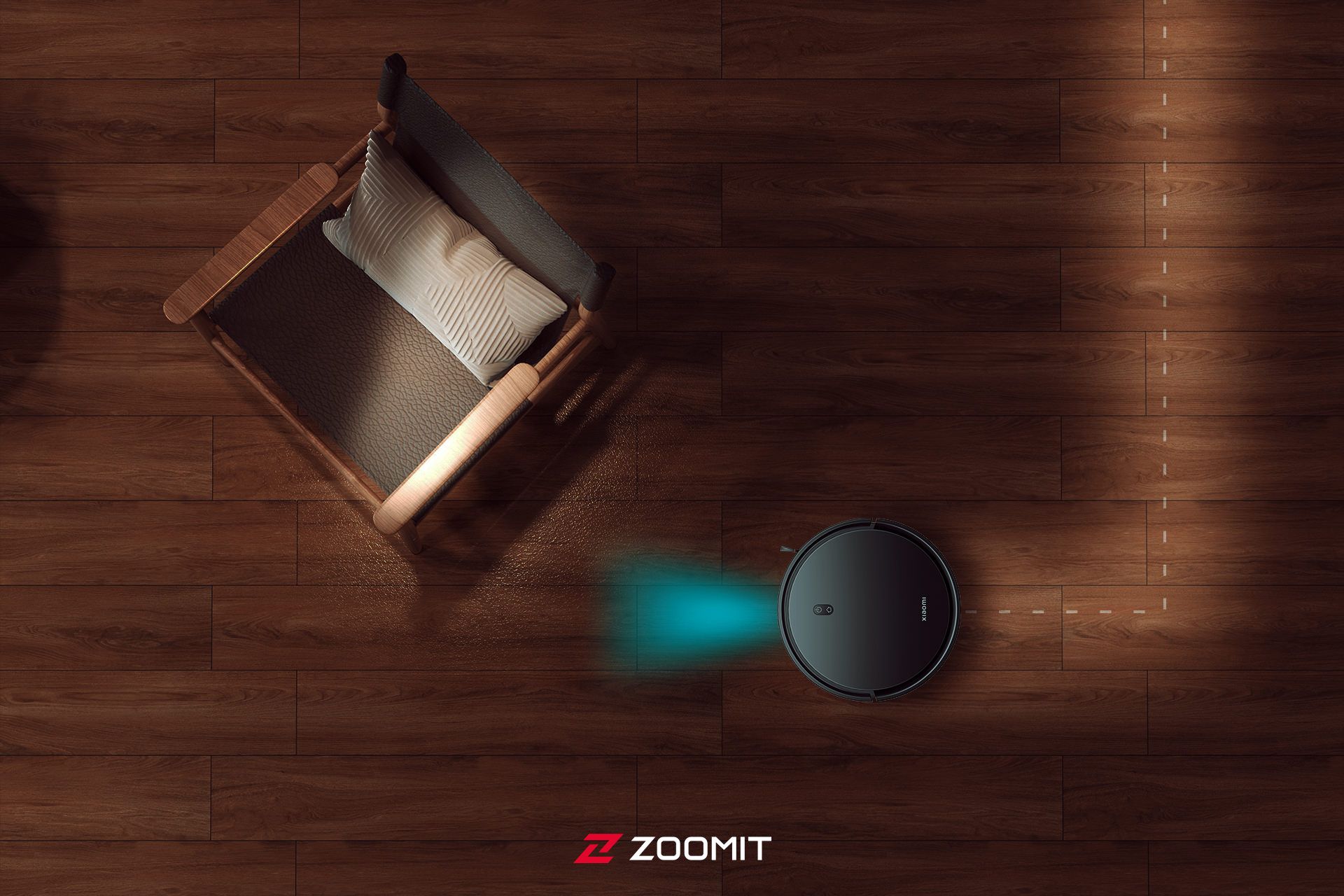 جارو رباتیک در حال مسیریابی