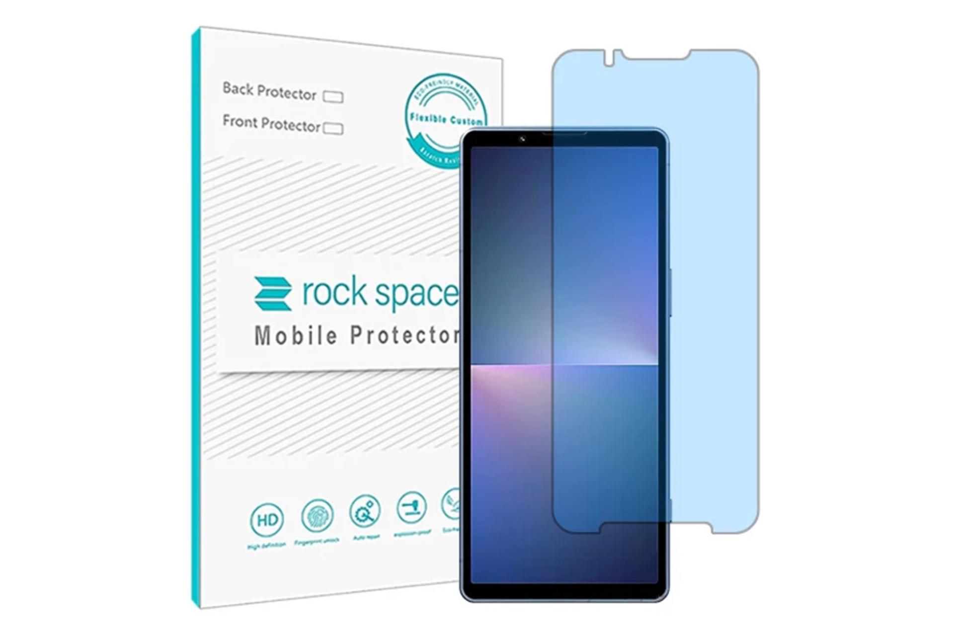 محافظ صفحه نمایش گوشی راک اسپیس مدل HyBLU مناسب سونی Xperia 5 V