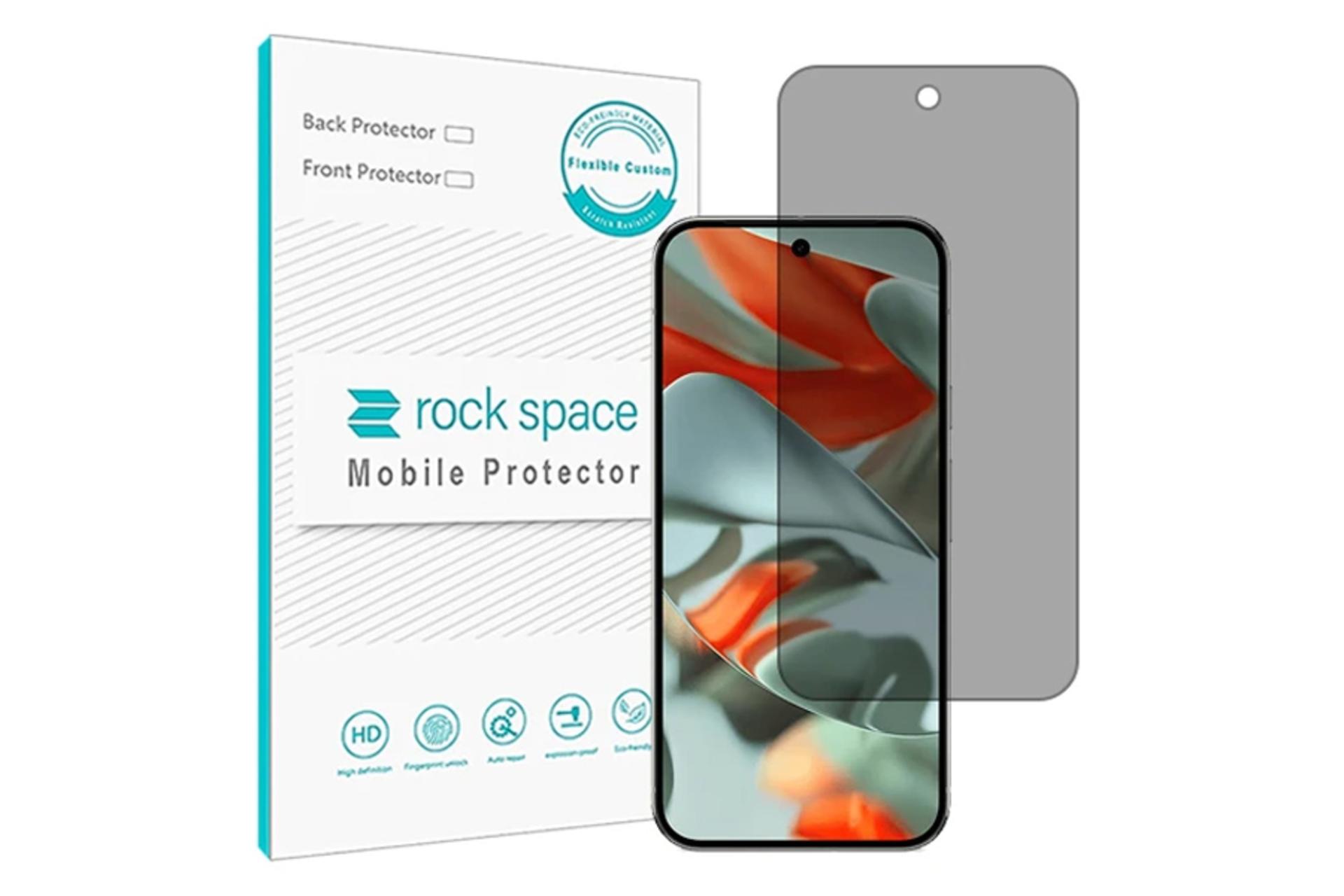 محافظ صفحه نمایش گوشی راک اسپیس مدل Resistant مناسب گوگل Pixel 9 Pro XL