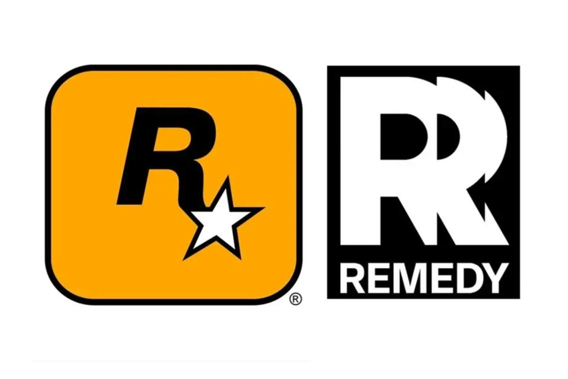 لوگوی رمدی انترتینمنت و راک‌استار گیمز - Rockstar Games Remedy Entertainment R logo