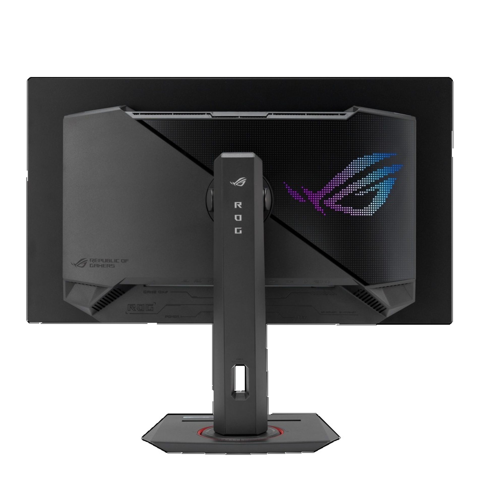 نمای عقب مانیتور گیمینگ ایسوس ROG Strix XG27ACDNG