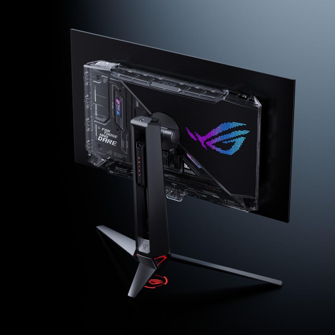 نمای پشت مانیتور گیمینگ ایسوس ROG Swift