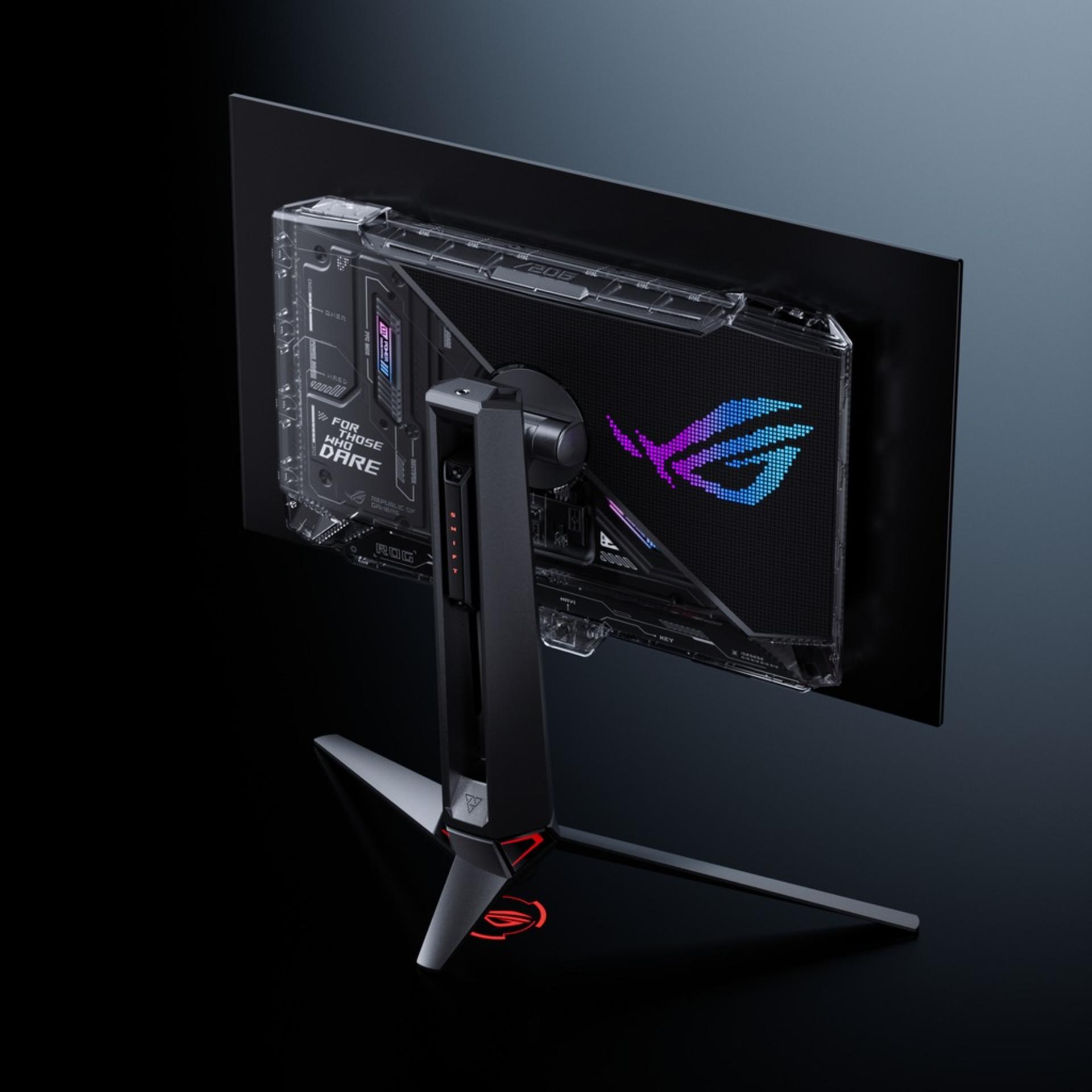 نمای پشت مانیتور گیمینگ ایسوس ROG Swift
