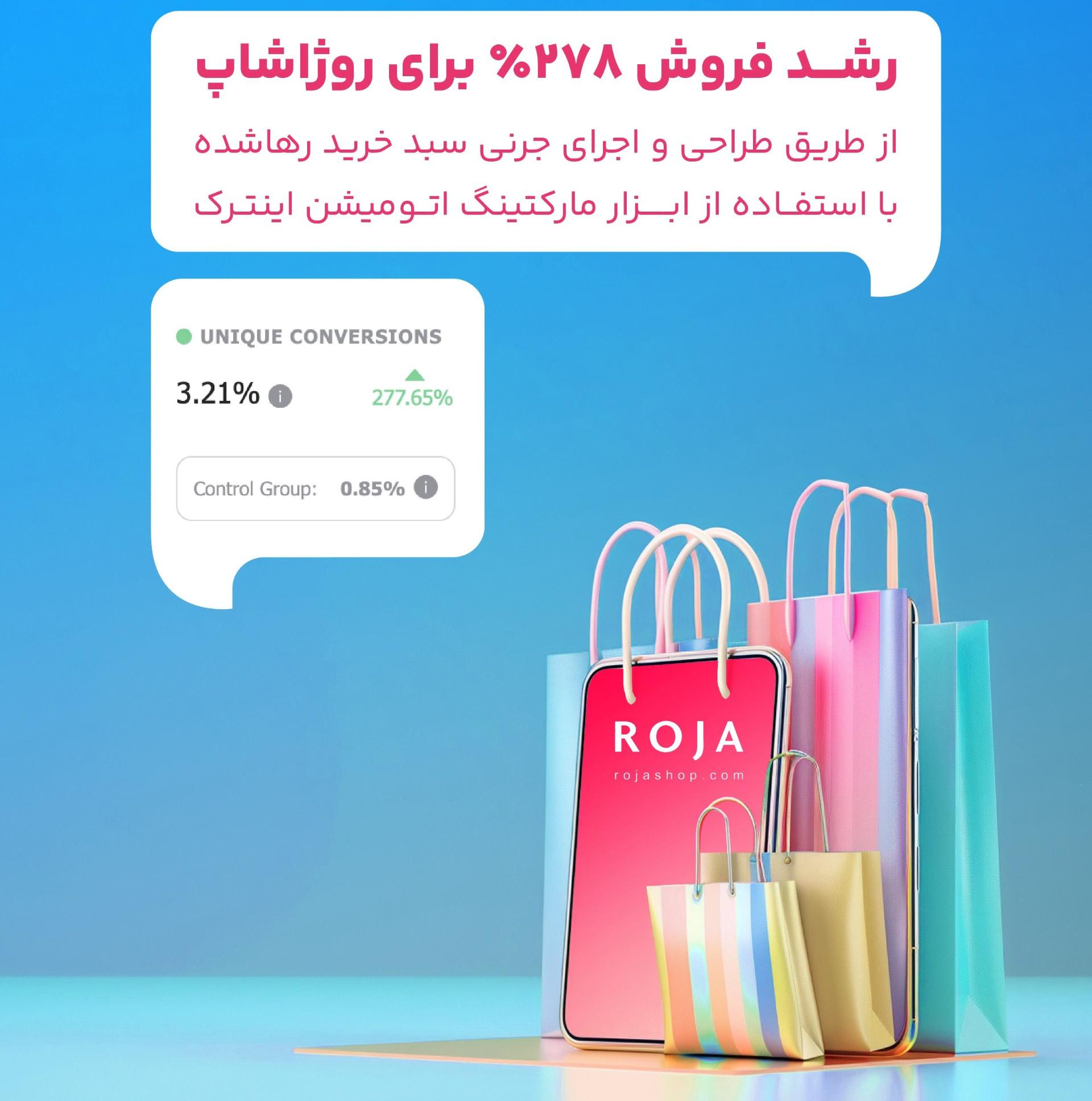 رشد فروش روژاشاپ
