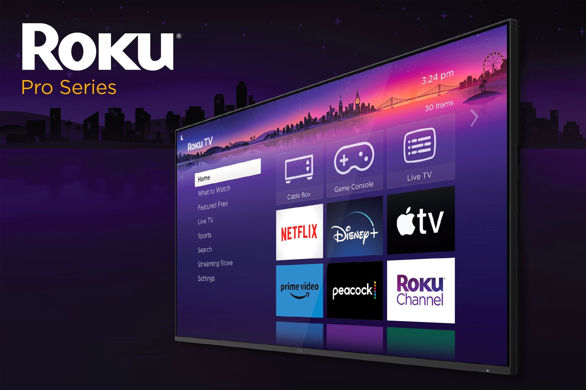 تلویزیون روکو پرو ۲۰۲۴ / Roku Pro 2024 از نمای جلو