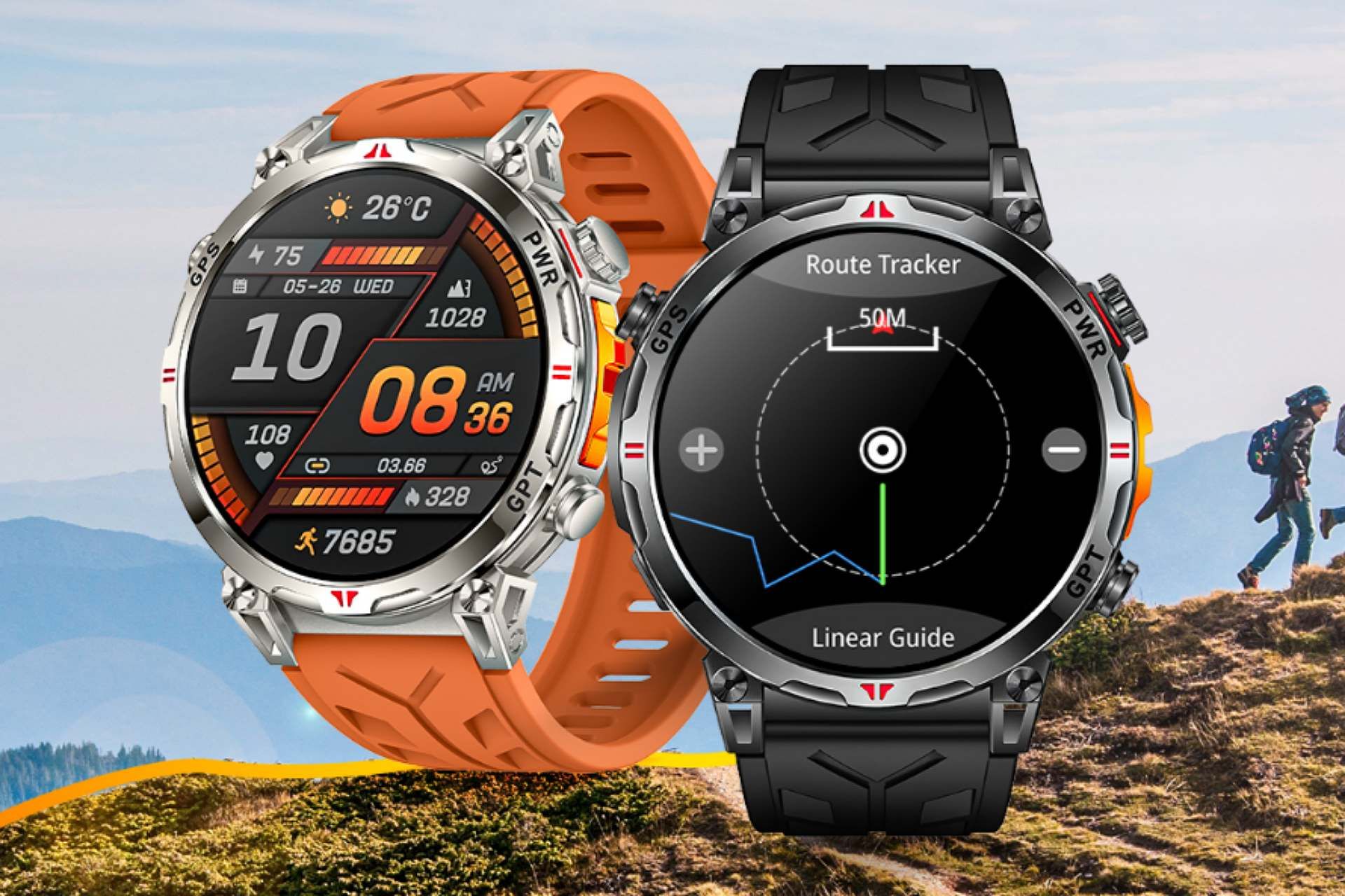 دو عدد ساعت هوشمند GT3S کنار یکدیگر