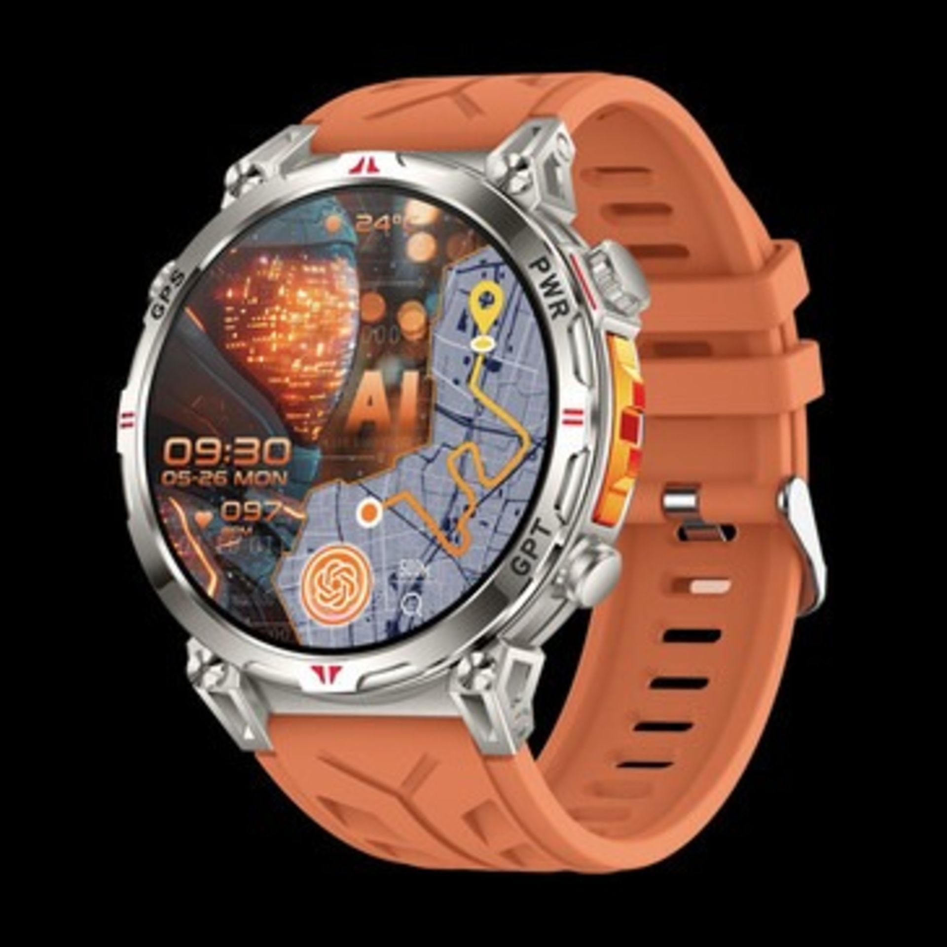 ساعت هوشمند GT3S در رنگ نارنجی