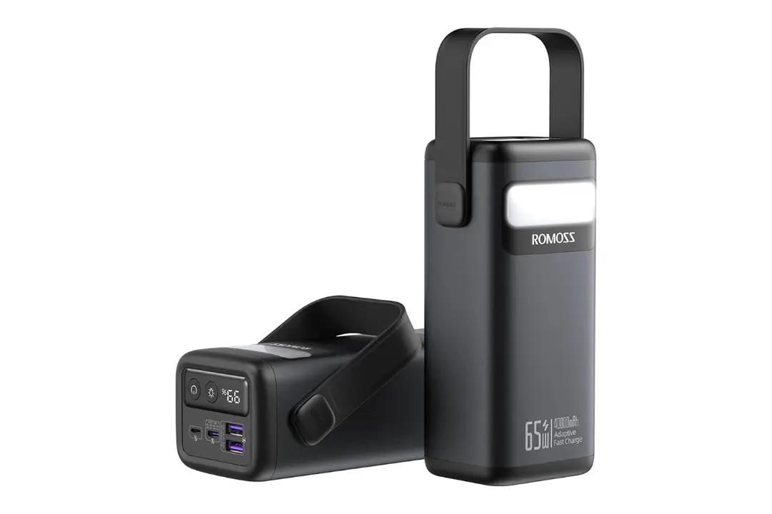 نمای کناری پاور بانک روموس Romoss PMT40 40000mAh
