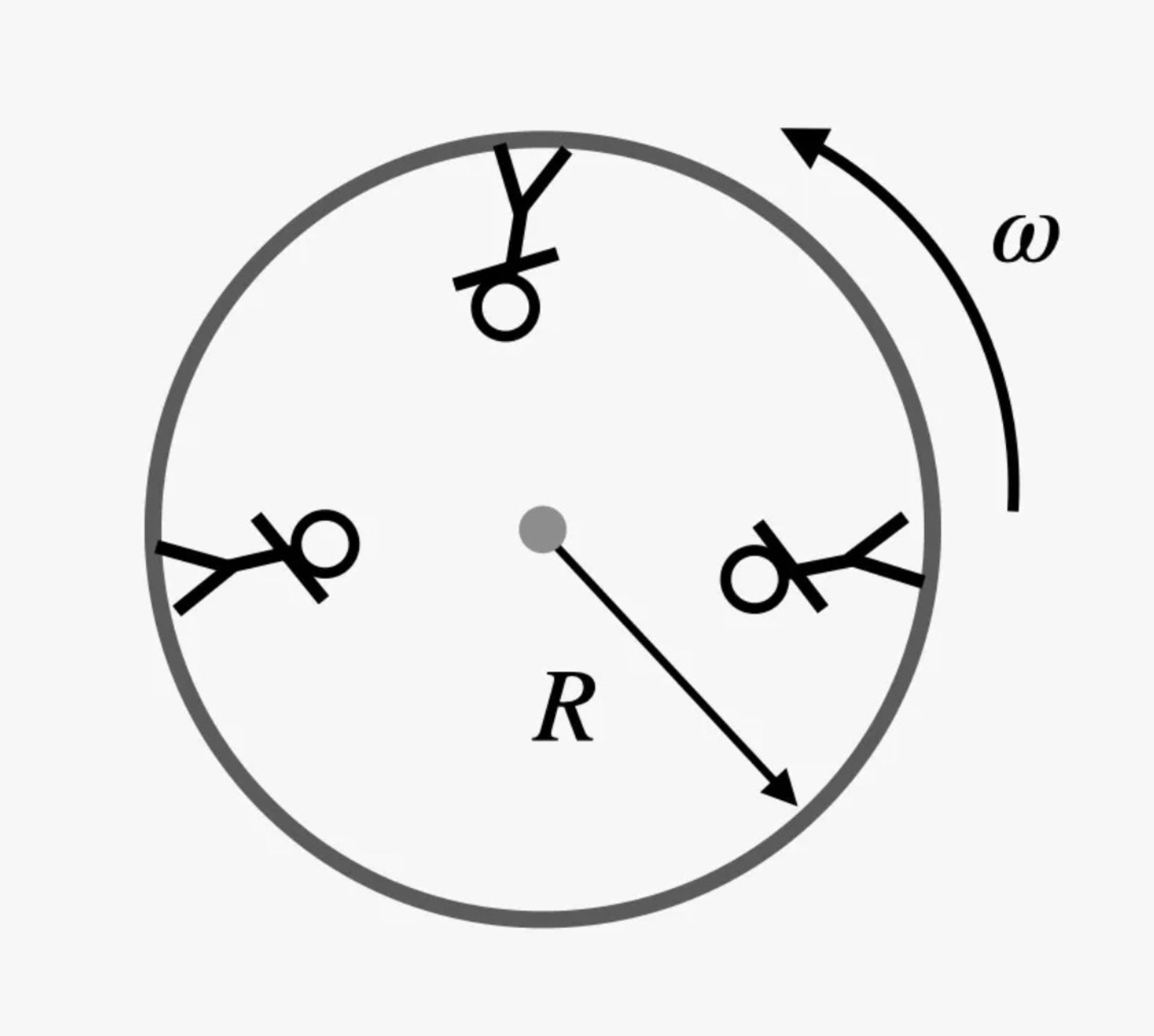 دوران اشخاص درون استوانه