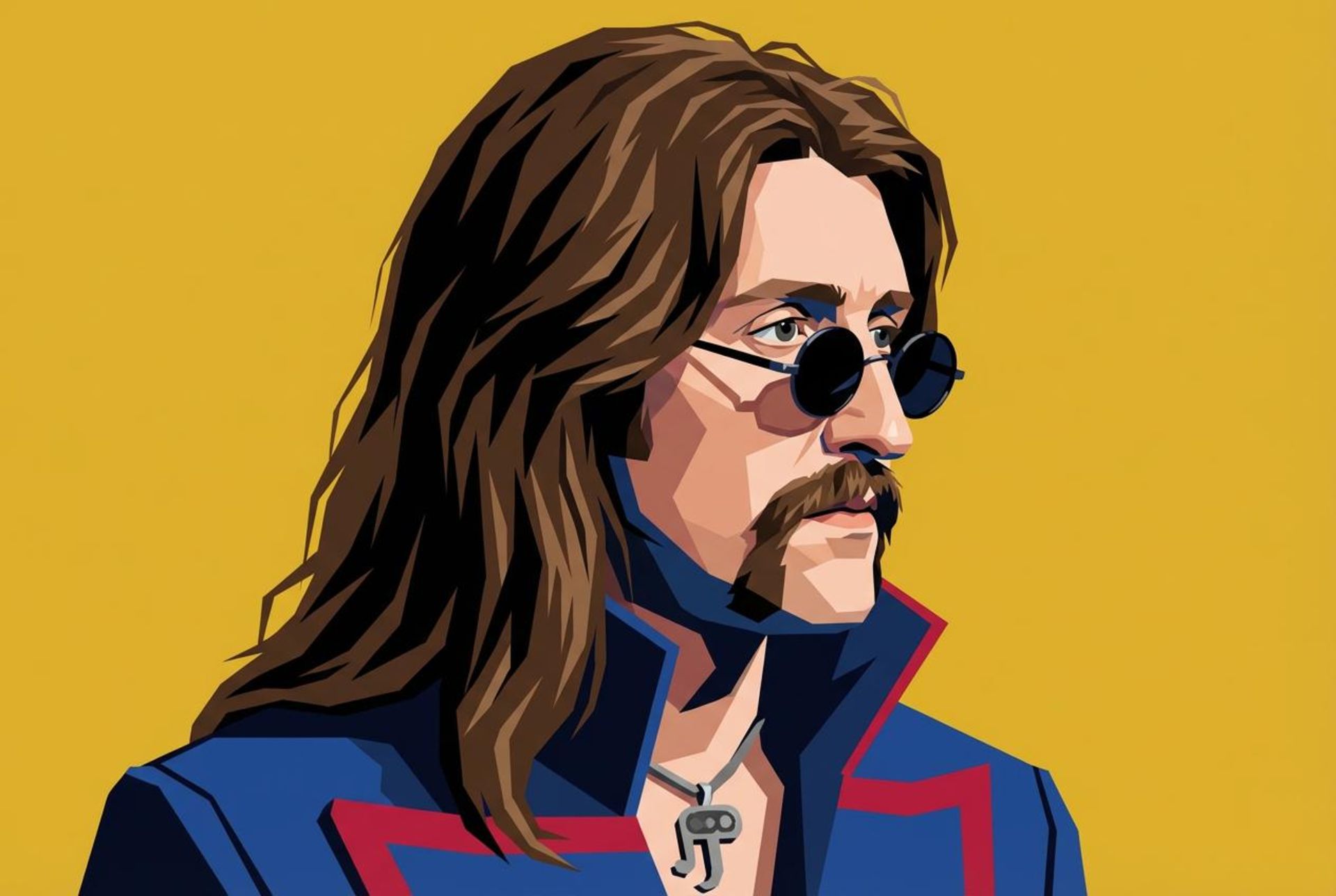 پرتره‌ی وکتور آرت از یک مرد