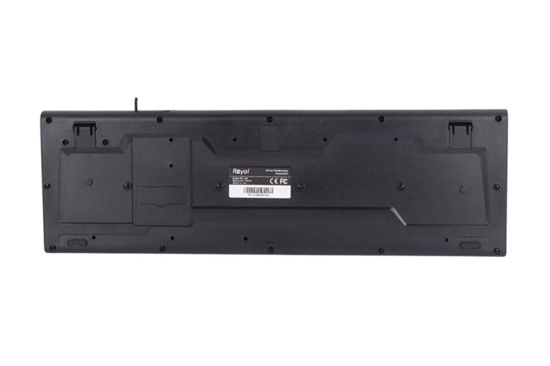 نمای پشت و بدنه کیبورد رویال RK-320