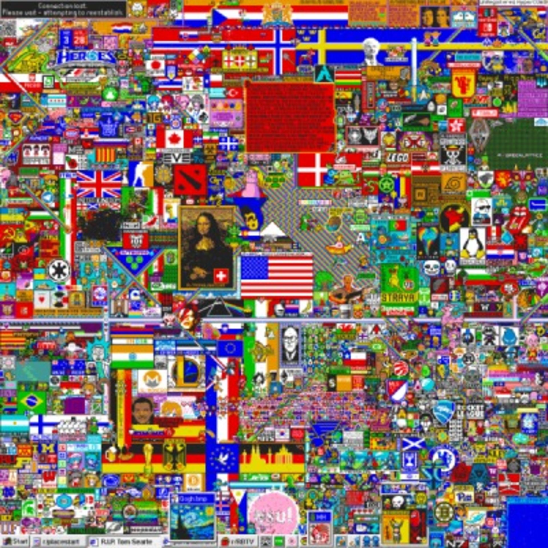 تابلوی r/place برای سال ۲۰۱۷