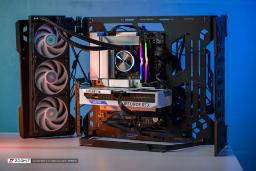 کارت گرافیک RTX 4060 Ti AERO OC درون PC