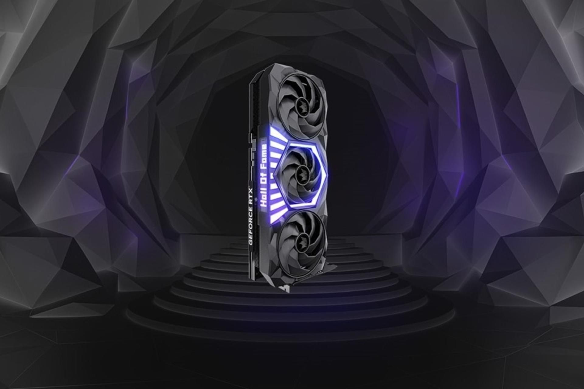 نمای جلو کارت گرافیک سفارشی RTX 5070 Ti 