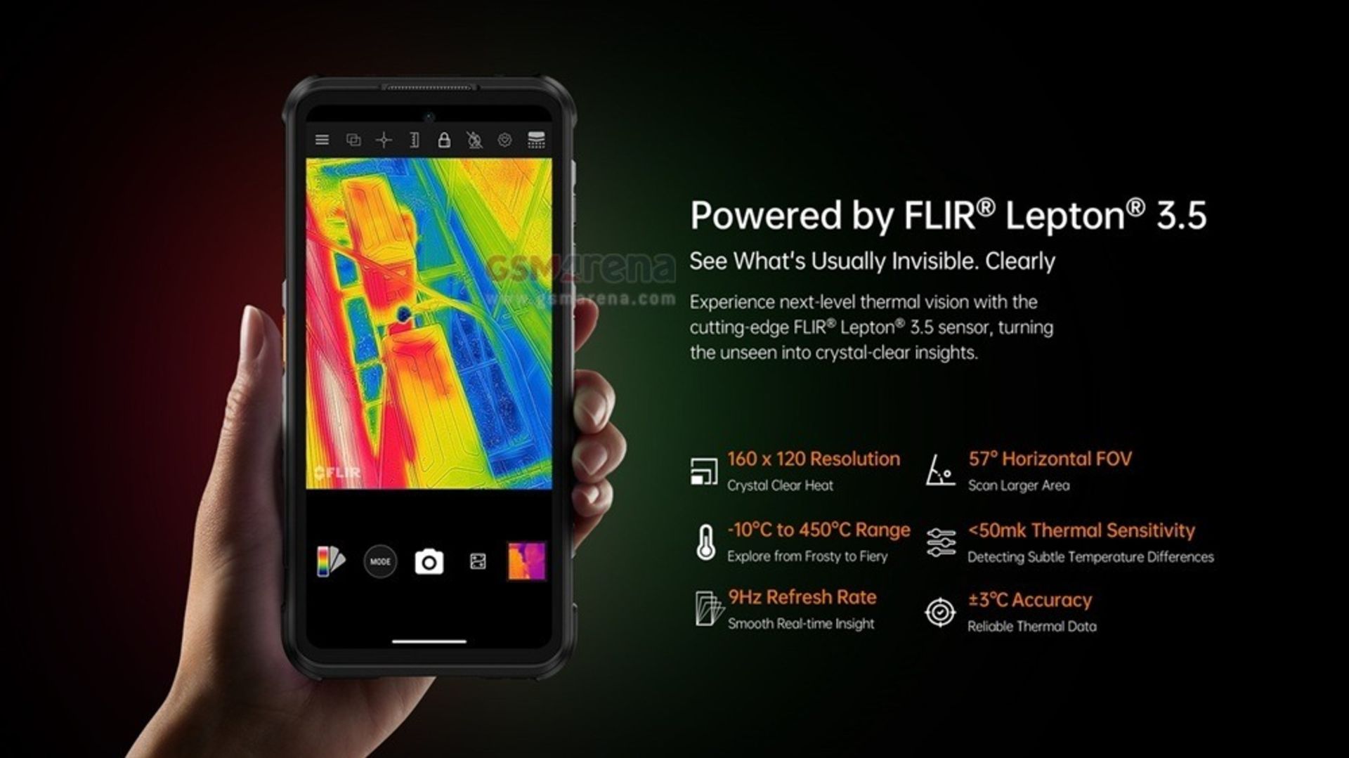 دوربین حرارتی گوشی راگ‌وان Xever 7 Pro