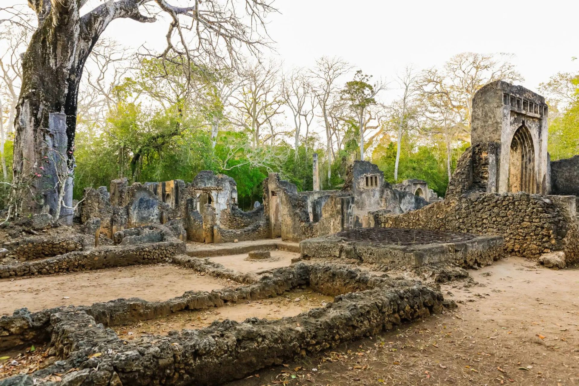 خرابه‌های سکونتگاهی ساحلی در کنیا از دوران قرون وسطی