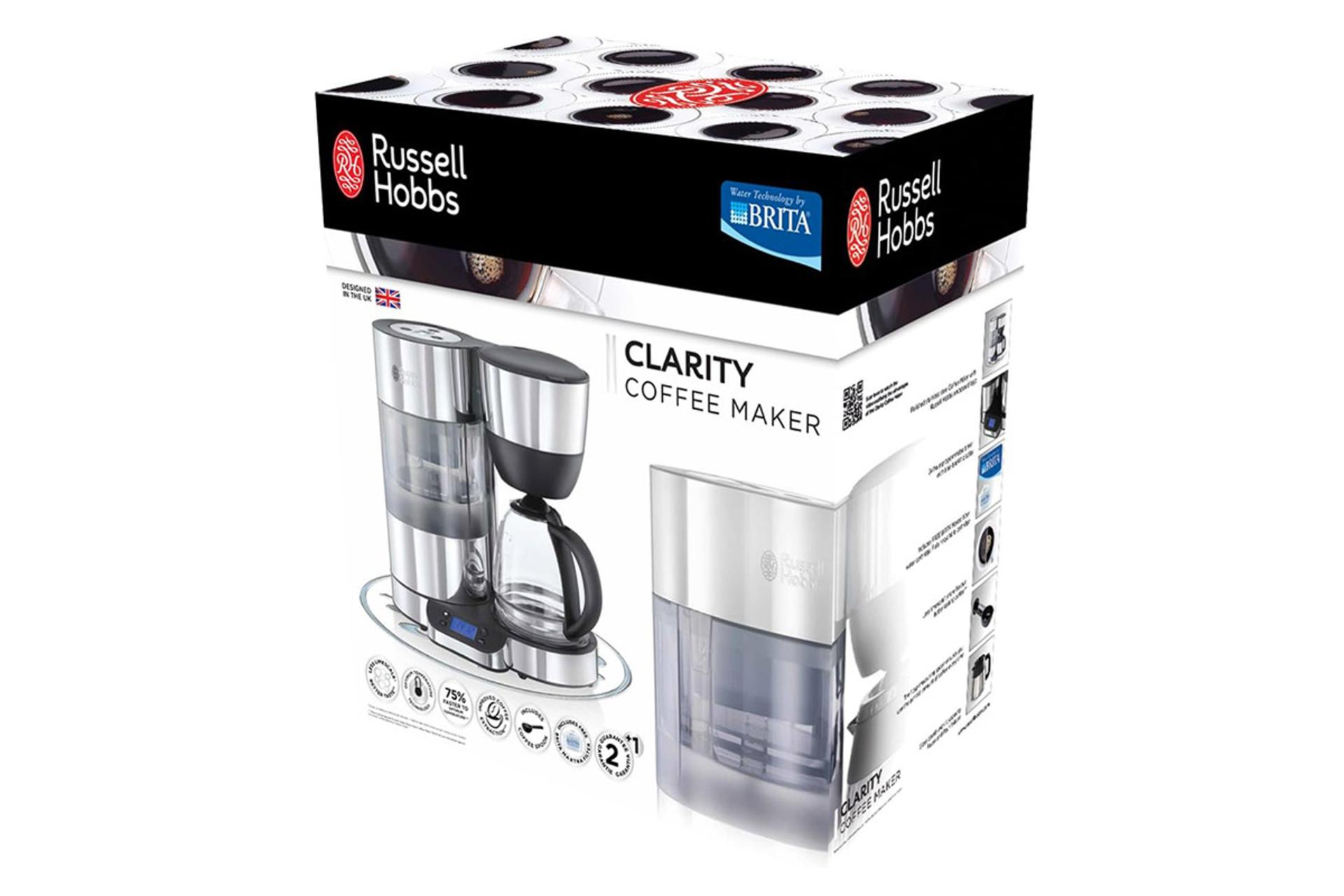 قهوه ساز راسل هابز Russell Hobbs Clarity 20771-56 نمای جعبه و بسته بندی