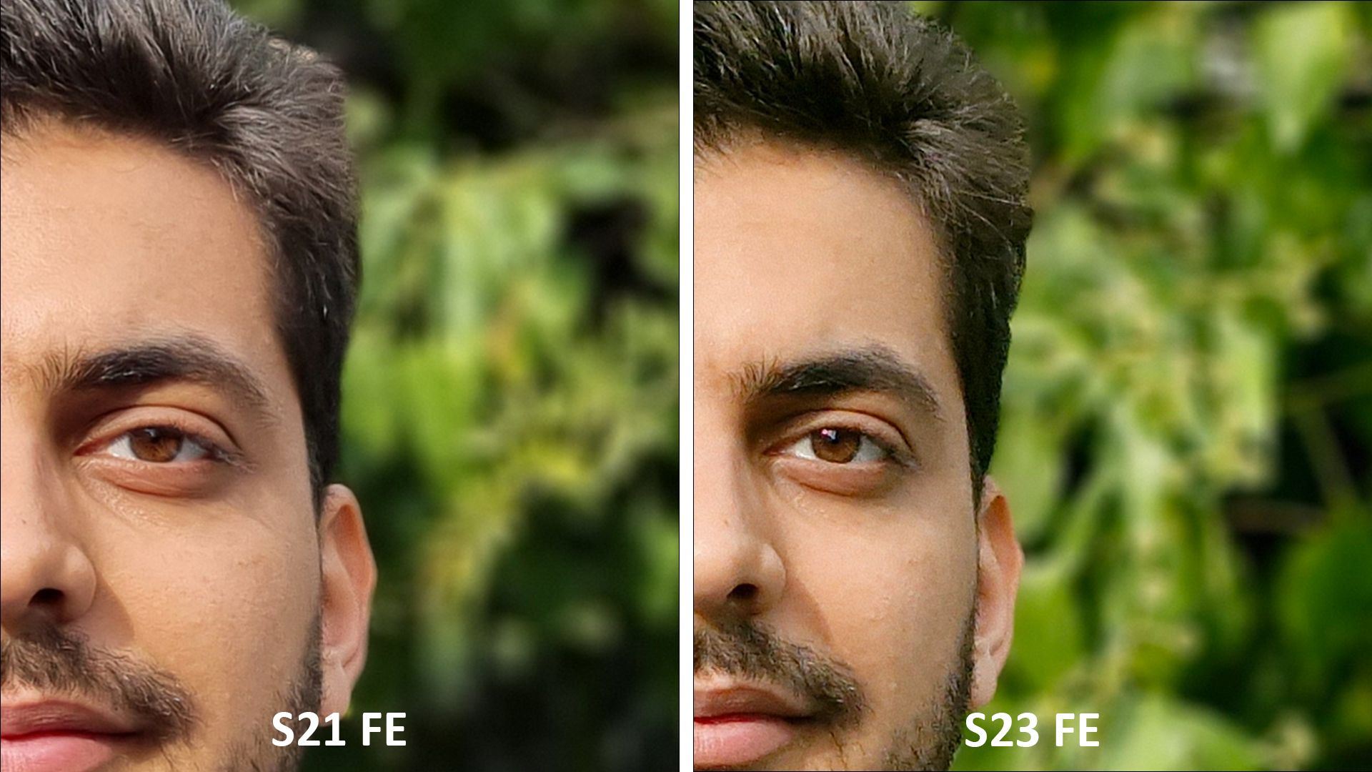 مقایسه عکس پرتره دوربین اصلی