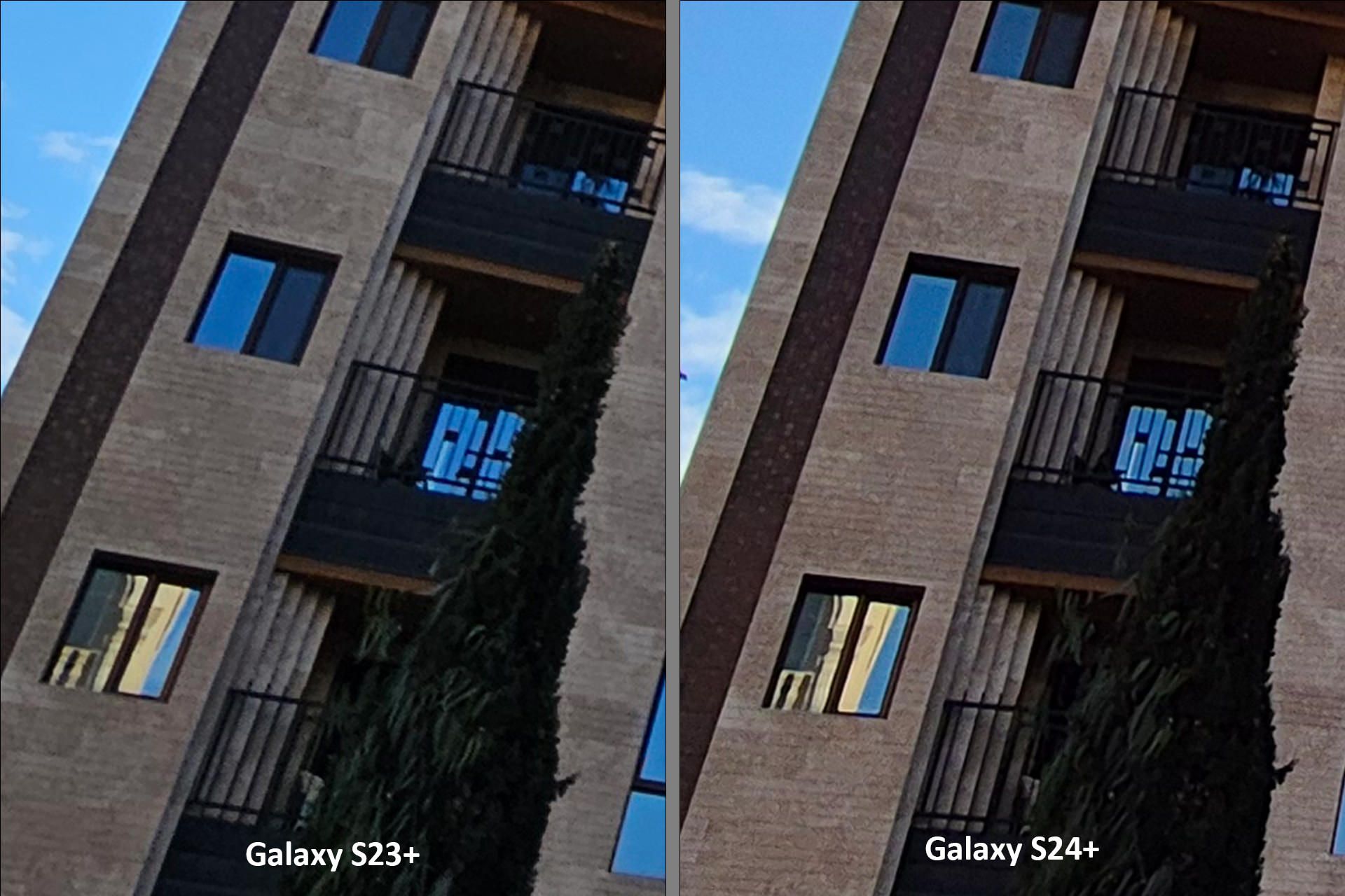 مقایسه تصاویر ثبت شده با دوربین اولتراواید گلکسی S24 پلاس و گلکسی S23 پلاس در محیط روشن خارجی