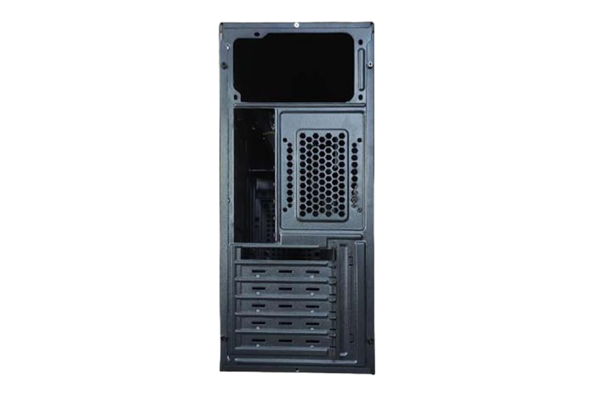 نمای پنل پشت کیس کامپیوتر سابیت C-15 با نمایش اسلات‌های توسعه و منافذ عبور هوا
