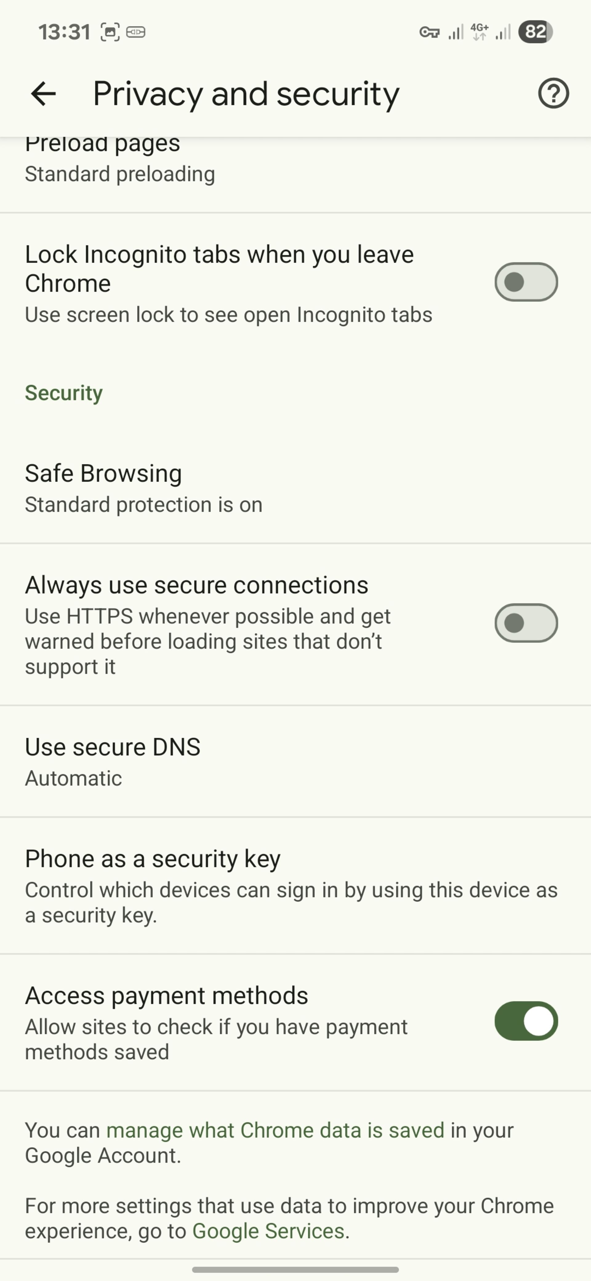 قابلیت Safe Browsing کروم