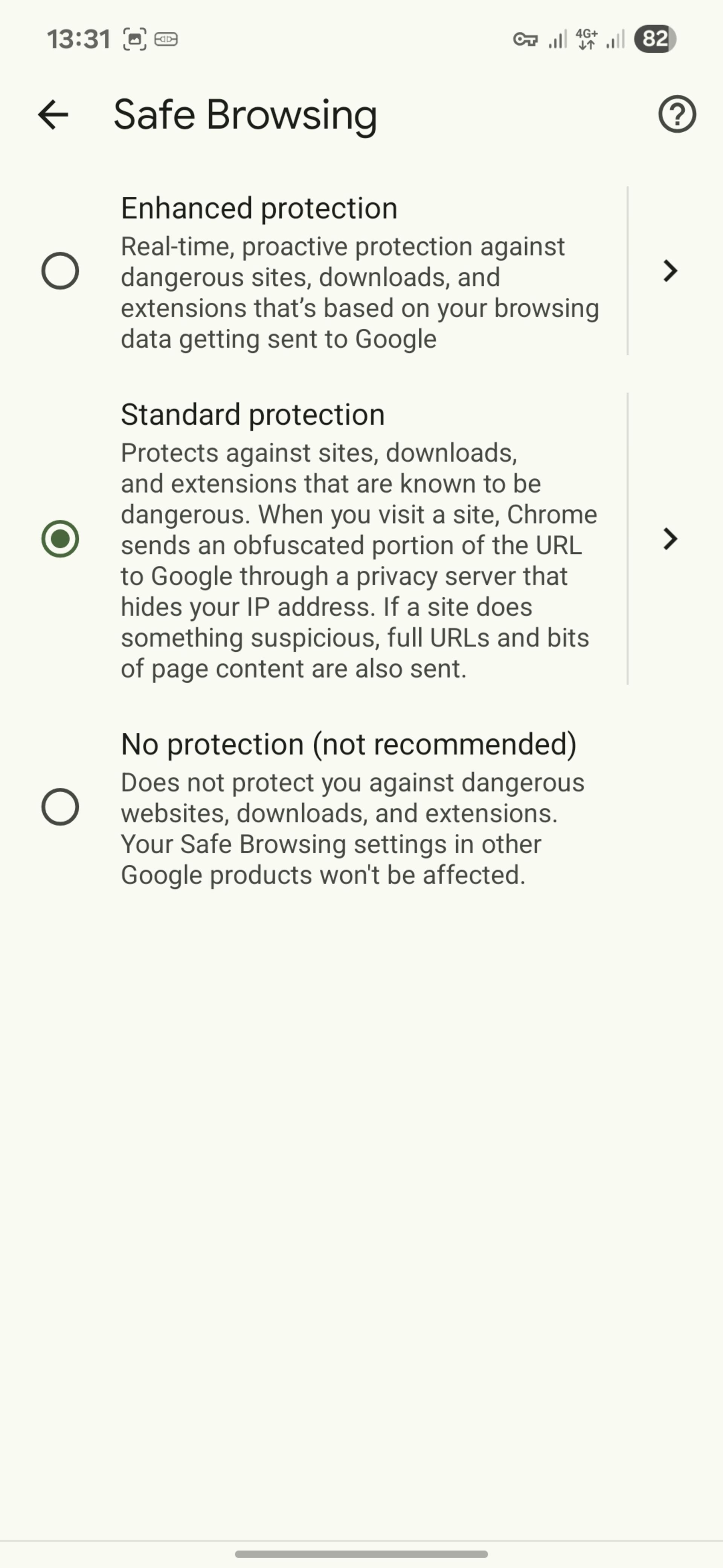 قابلیت Safe Browsing کروم
