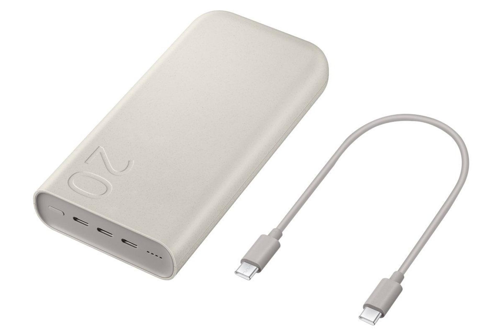 پاوربانک ۴۵ واتی USB-C سامسونگ ۲۰ هزار میلی آمپرساعتی