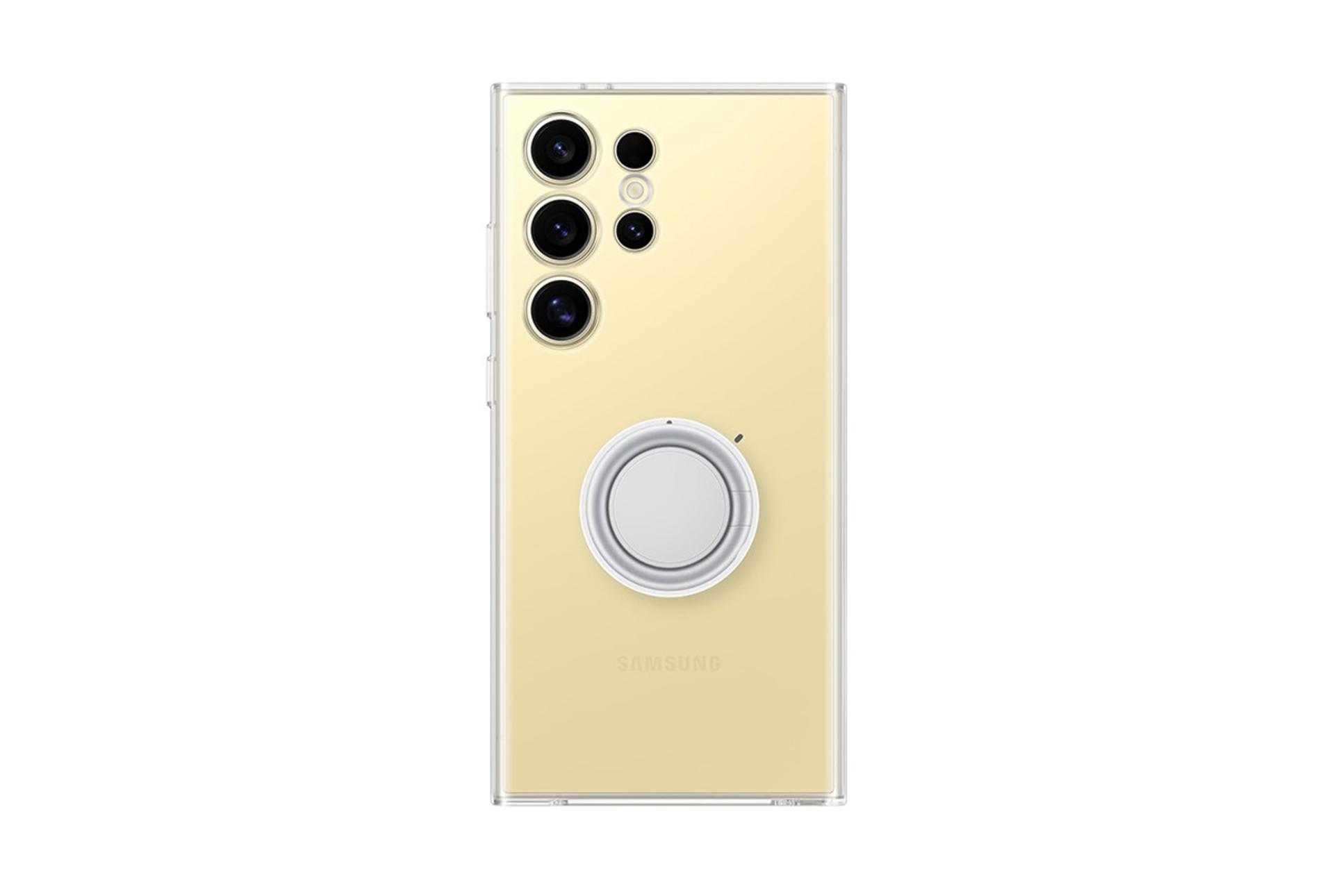 قاب گوشی سامسونگ Samsung Clear Gadget For Samsung Galaxy S24 Ultra نمای پشت روی گوشی
