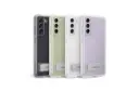 قاب گوشی سامسونگ Samsung Clear Standing For Samsung Galaxy S21 FE 5G روی گوشی