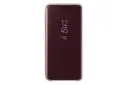 قاب گوشی سامسونگ Samsung Clear View Standing For Samsung Galaxy S9 رنگ قهوه ای نمای جلو