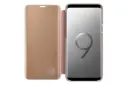 قاب گوشی سامسونگ Samsung Clear View Standing For Samsung Galaxy S9 رنگ قهوه ای نمای داخل روی گوشی