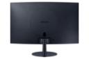 نمای پشت و ارتفاع مانیتور سامسونگ 27 اینچ مدل Curved C390 LS27C390EACXXK